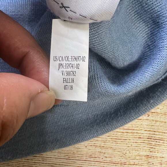 Banana Republic Blue Quarter Zip Pullover Sweater Size Large Men's Casual - Picture 5 of 11